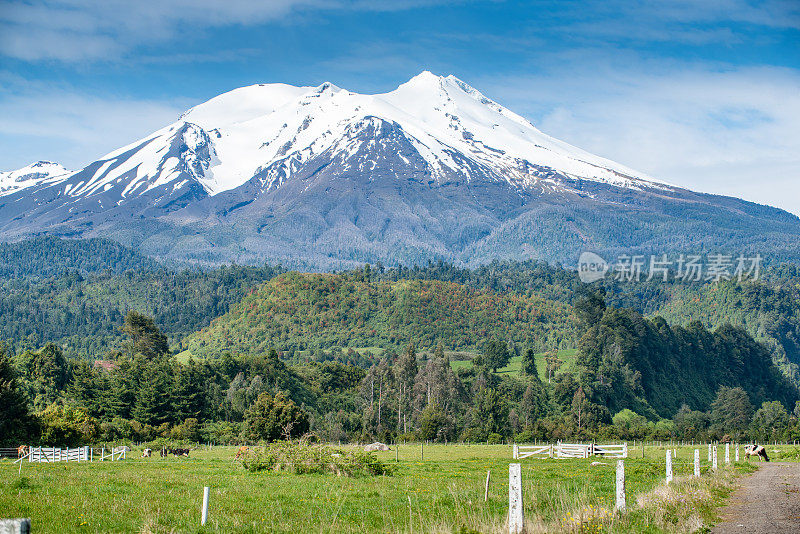 Volcán Calbuco从225号公路观看